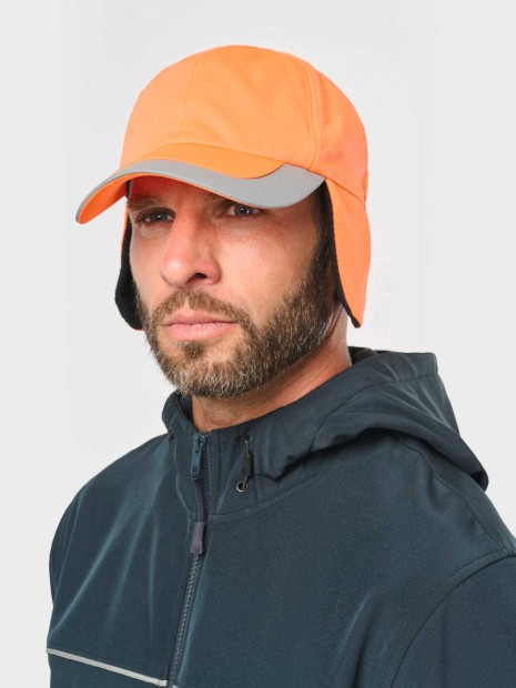 Casquettes à personnaliser WK. DESIGNED TO WORK Casquette hiver fluorescente - 6 panneaux 