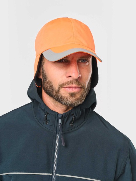 Casquettes à personnaliser WK. DESIGNED TO WORK Casquette hiver fluorescente - 6 panneaux 