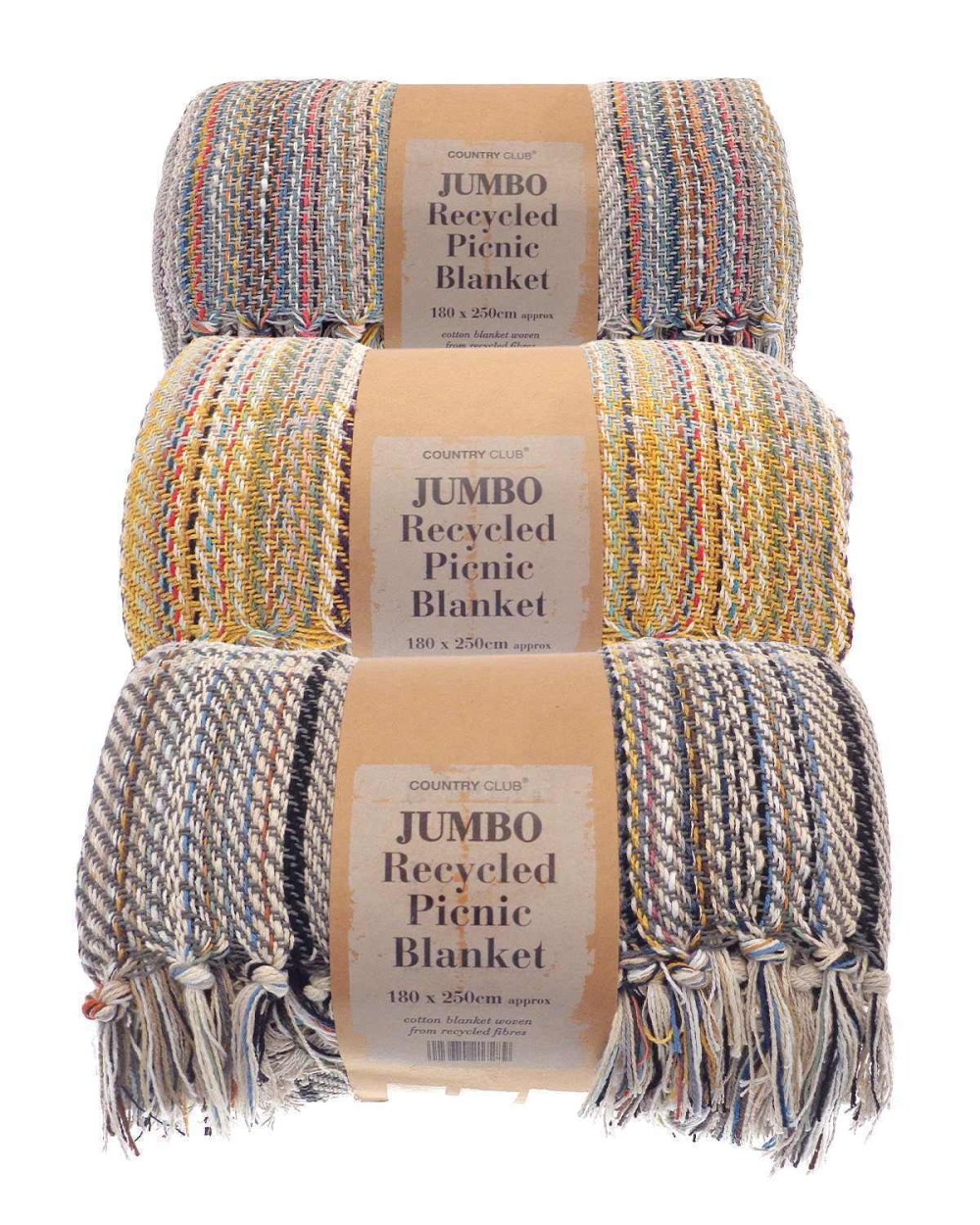 Fleecedekens HOME & LIVING Jumbo recycled picnic blanket voor bedrukking &amp; borduring