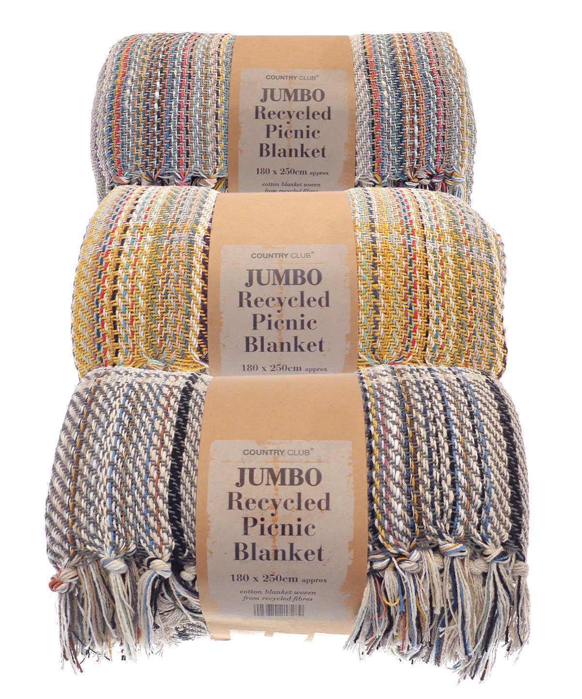 Fleecedekens HOME & LIVING Jumbo recycled picnic blanket voor bedrukking &amp; borduring