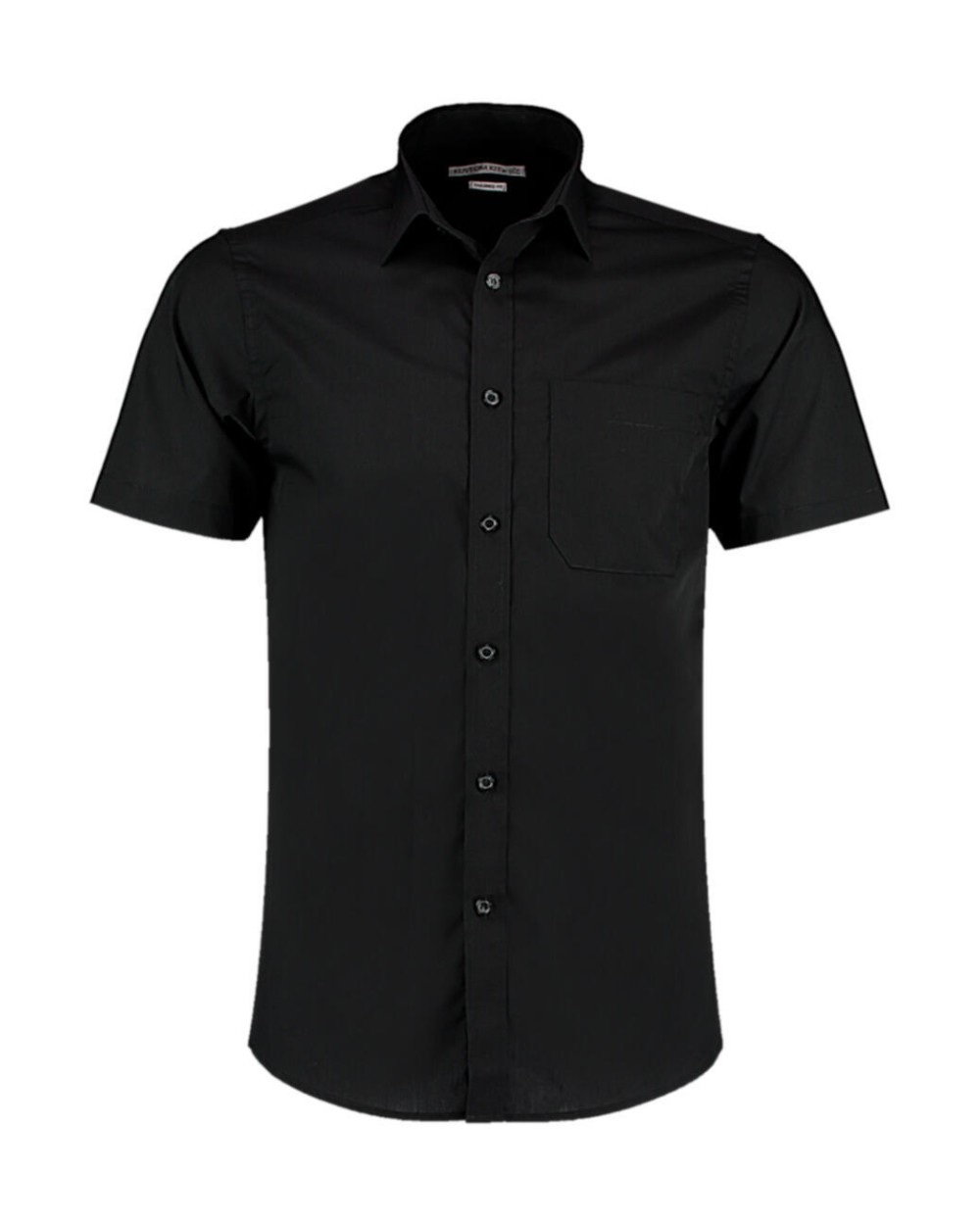 Hemden KUSTOM KIT Tailored Fit Poplin Shirt SSL voor bedrukking &amp; borduring