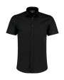 Hemden KUSTOM KIT Tailored Fit Poplin Shirt SSL voor bedrukking &amp; borduring