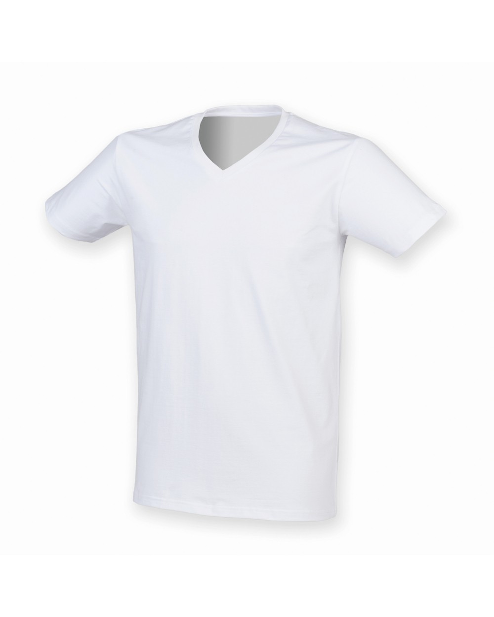 T-shirts SKINNIFIT Men's Stretch Feel Good V-neck T-shirt voor bedrukking &amp; borduring