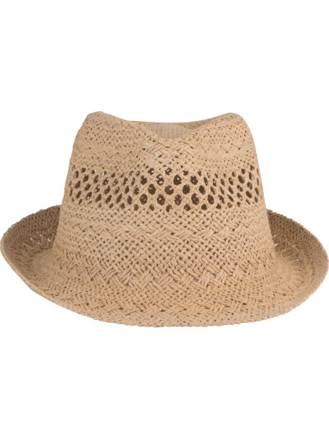K-UP Chapeau de paille style Panama  personnalisable