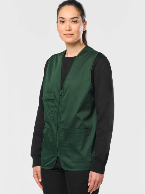 Vestes à personnaliser WK. DESIGNED TO WORK Gilet polycoton multipoches unisexe 