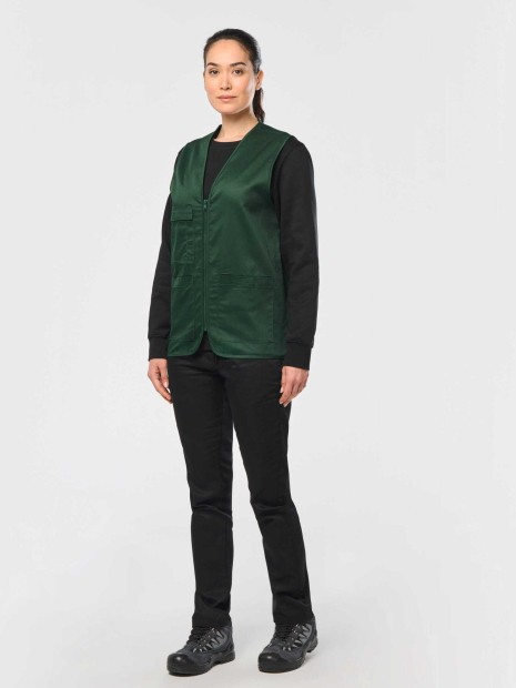 Vestes à personnaliser WK. DESIGNED TO WORK Gilet polycoton multipoches unisexe 