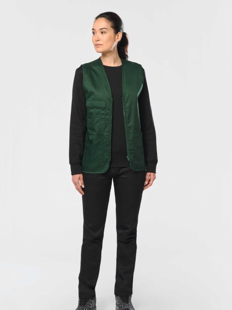 Vestes à personnaliser WK. DESIGNED TO WORK Gilet polycoton multipoches unisexe 