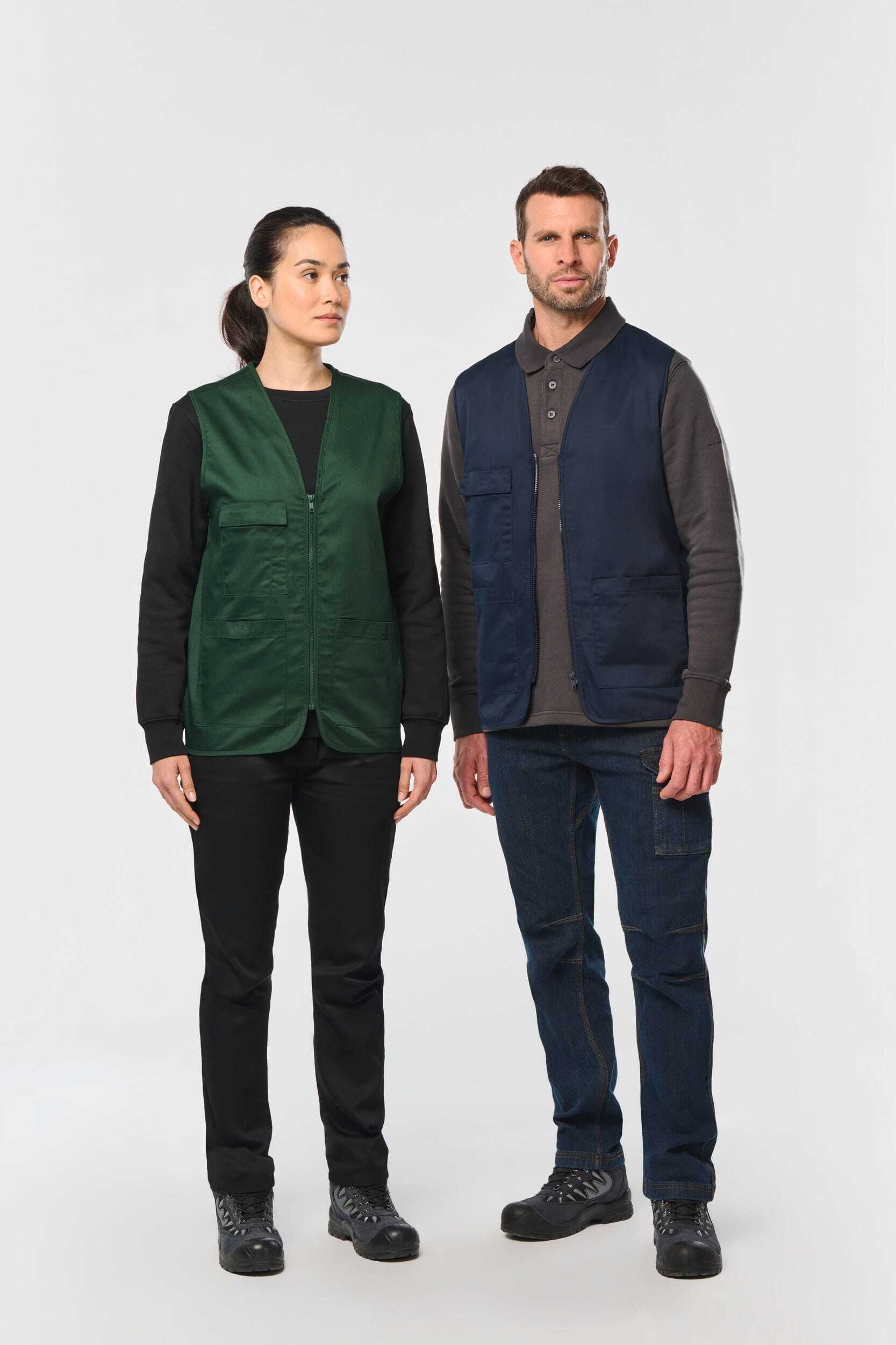Vestes personnalisable WK. DESIGNED TO WORK Gilet polycoton multipoches unisexe