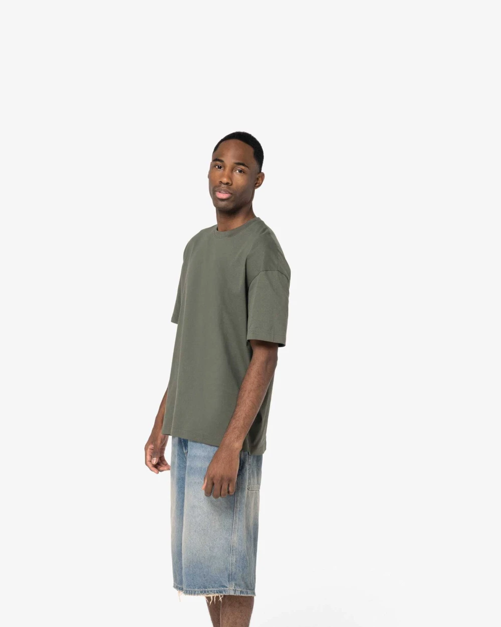 T-shirts NATIVE SPIRIT Ecologisch oversized heren-T-shirt voor bedrukking &amp; borduring