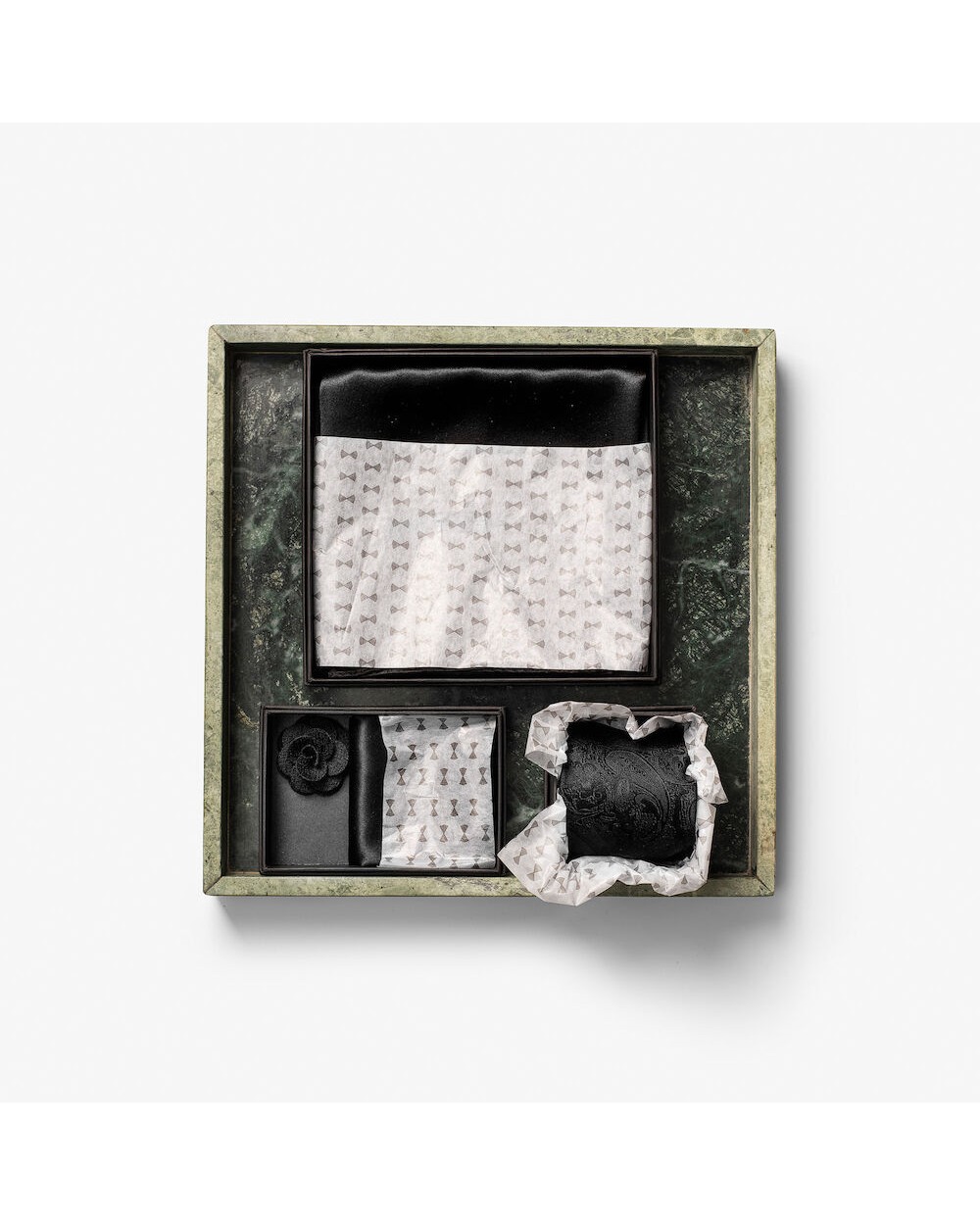 Bandanas, Foulards & Cravates personnalisable J. HARVEST & FROST Solid Paisley Tie With Giftbox