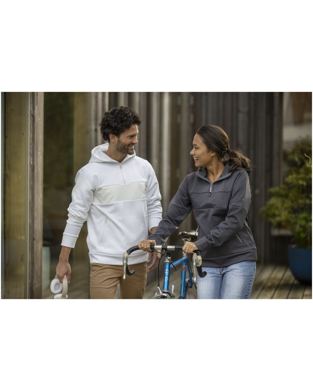 Sweaters & hoodies ELEVATE Sayan anorak dames sweater met halve rits en capuchon voor bedrukking &amp; borduring