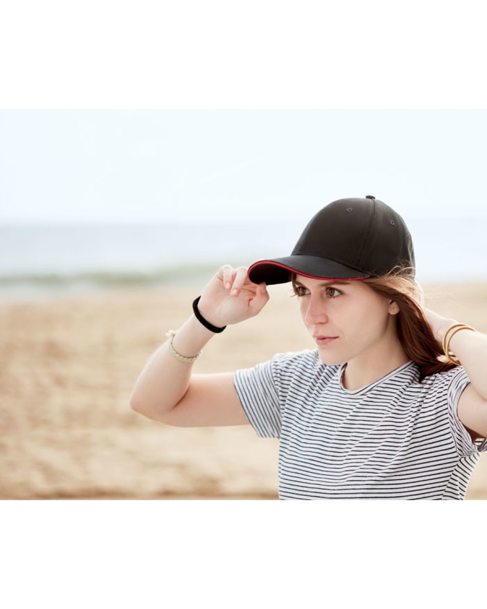 Casquettes personnalisable 4DO Brushed heavy cotton 6 panel BaMO9643