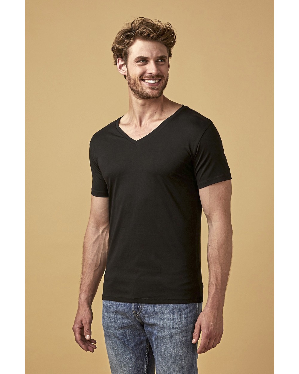 PROMODORO Men´s V-Neck T-Shirt T-Shirts personalisierbar
