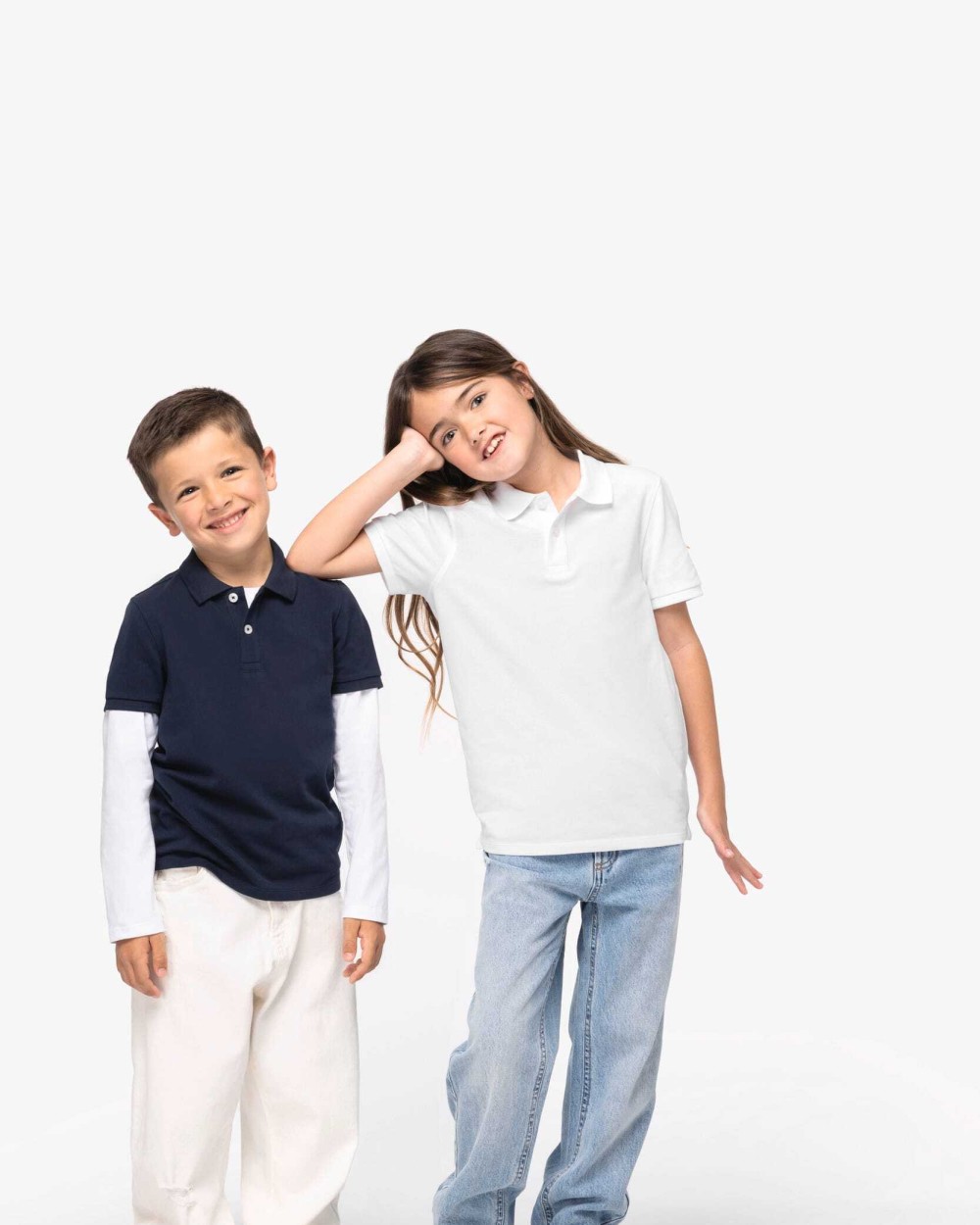 NATIVE SPIRIT Umweltfreundliches Polohemd aus Pikeetrikot für Kinder Poloshirts personalisierbar