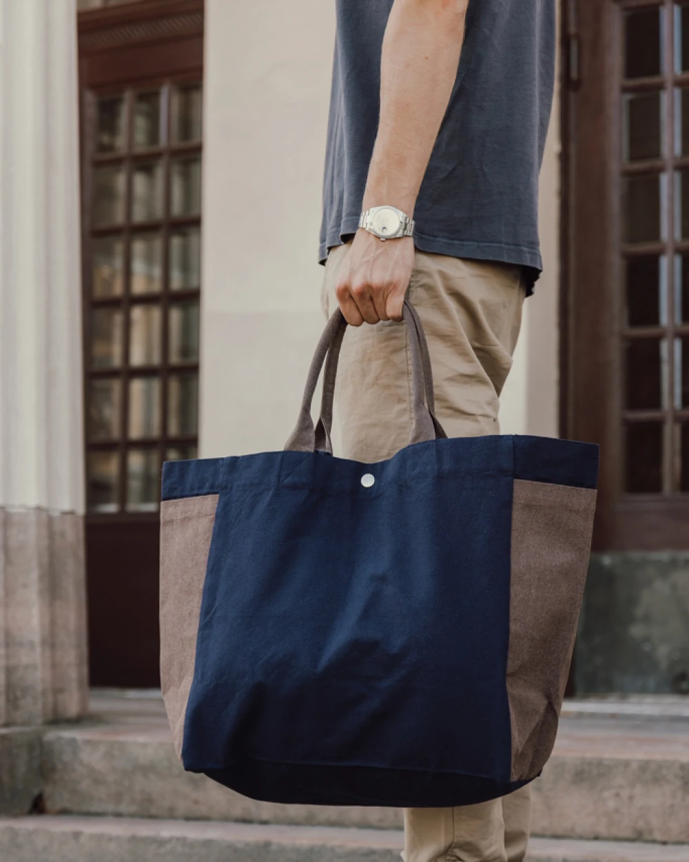 Tassen & Zakken 4DO BEAU AWARE™ 400gsm recycled canvas all-round shopper voor bedrukking &amp; borduring