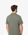 Chemises personnalisable SPASSO Chemise écoresponsable à col bowling délavée en jersey manches courtes homme