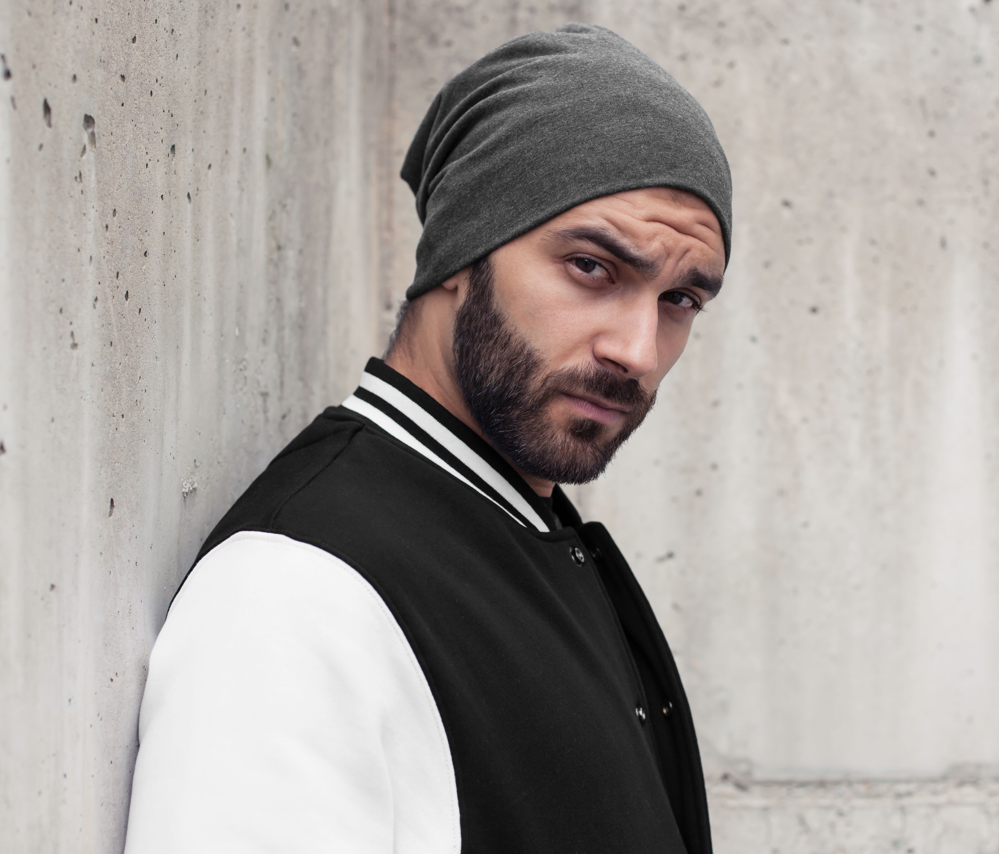 Bonnets personnalisable BUILD YOUR BRAND JERSEY BEANIE