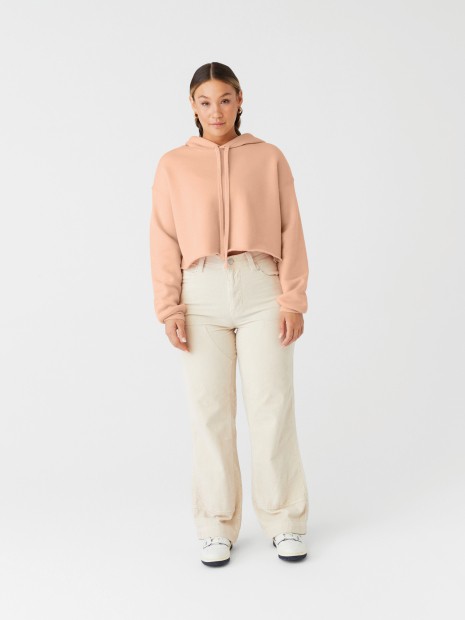 Sweat-shirts à personnaliser BELLA-CANVAS Sweat-shirt crop à capuche femme 