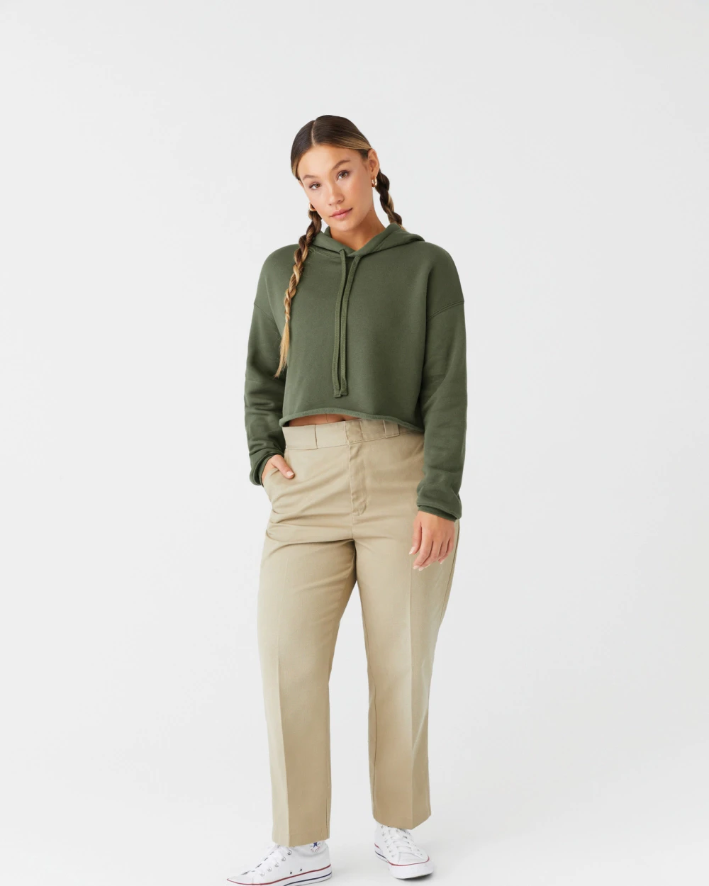 Sweat-shirts personnalisable BELLA-CANVAS WOMEN'S CROPPED FLEECE HOODIE