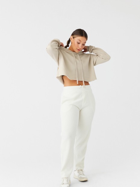 Sweat-shirts à personnaliser BELLA-CANVAS Sweat-shirt crop à capuche femme 