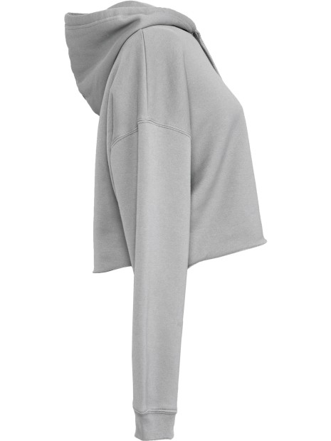 BELLA-CANVAS Sweat-shirt crop à capuche femme /api/colors/7d97d511-379a-43cf-9092-b2c9129ba240 personnalisable