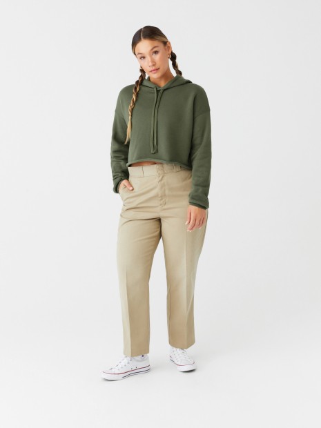 Sweat-shirts à personnaliser BELLA-CANVAS Sweat-shirt crop à capuche femme 