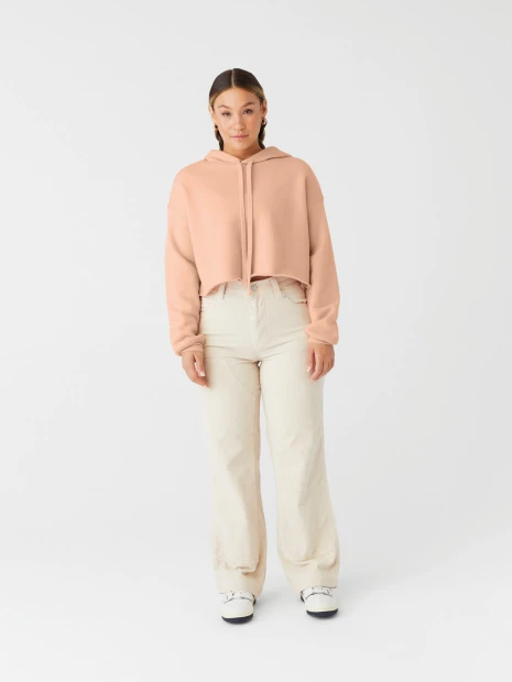 Sweat-shirts à personnaliser BELLA-CANVAS Sweat-shirt crop à capuche femme 