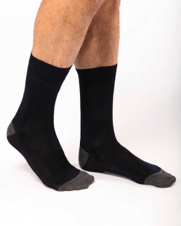 Chaussettes de ville mi-hautes coton mercerisé Origine France Garantie