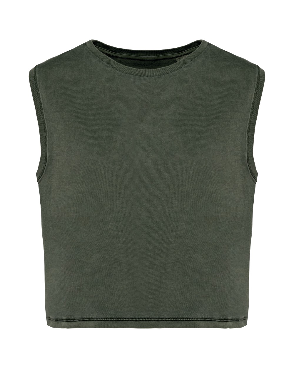 T-shirts NATIVE SPIRIT Ecologisch cropped mouwloos dames-T-shirt voor bedrukking &amp; borduring