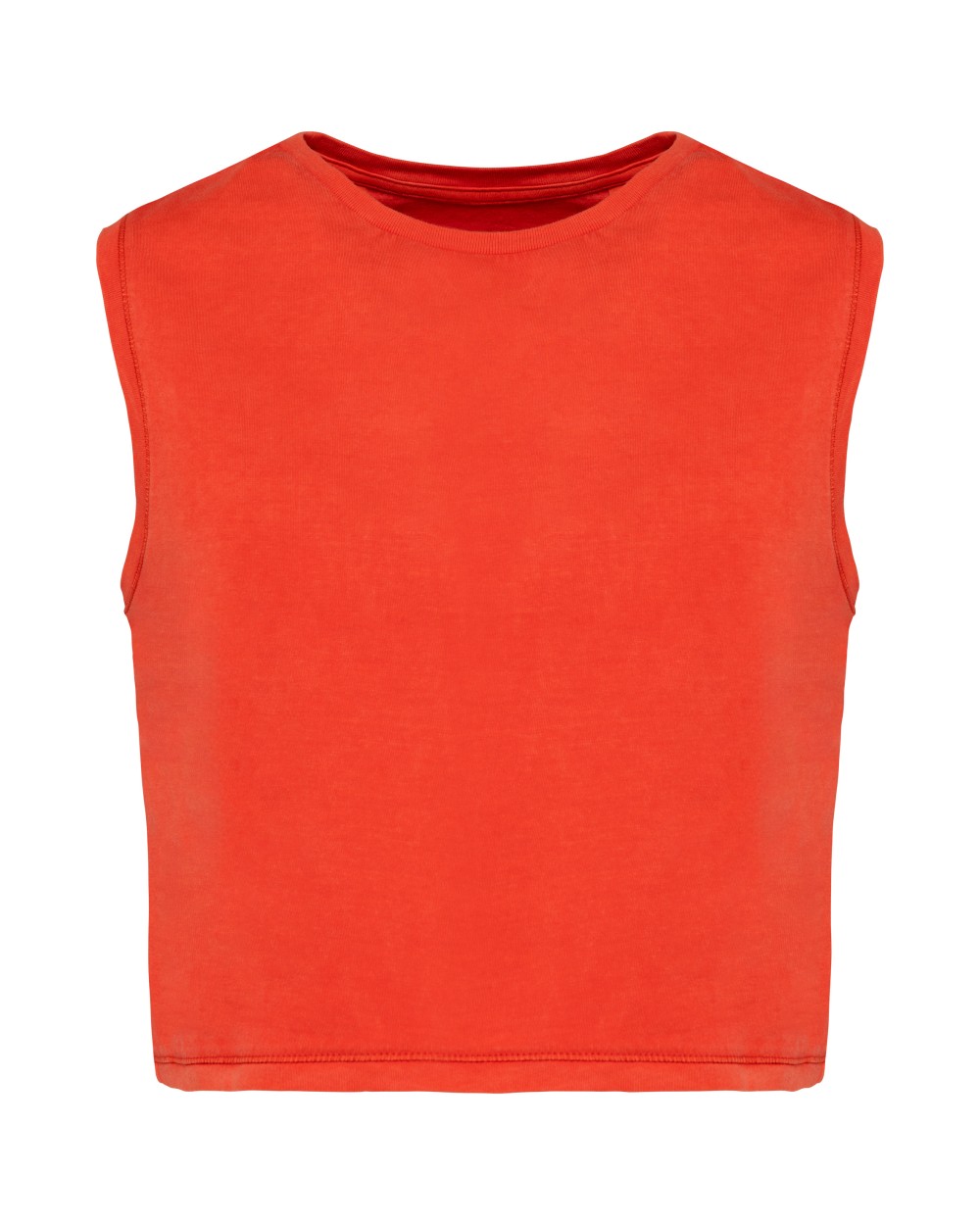 T-shirts NATIVE SPIRIT Ecologisch cropped mouwloos dames-T-shirt voor bedrukking &amp; borduring