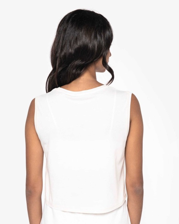 NATIVE SPIRIT Umweltfreundliches ärmelloses Cropped Damen-T-Shirt T-Shirts personalisierbar