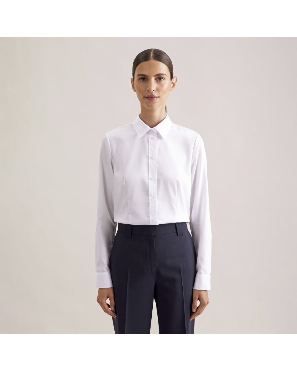 SEIDENSTICKER Women´s Blouse Slim Fit Fine Twill Longsleeve Hemden personalisierbar