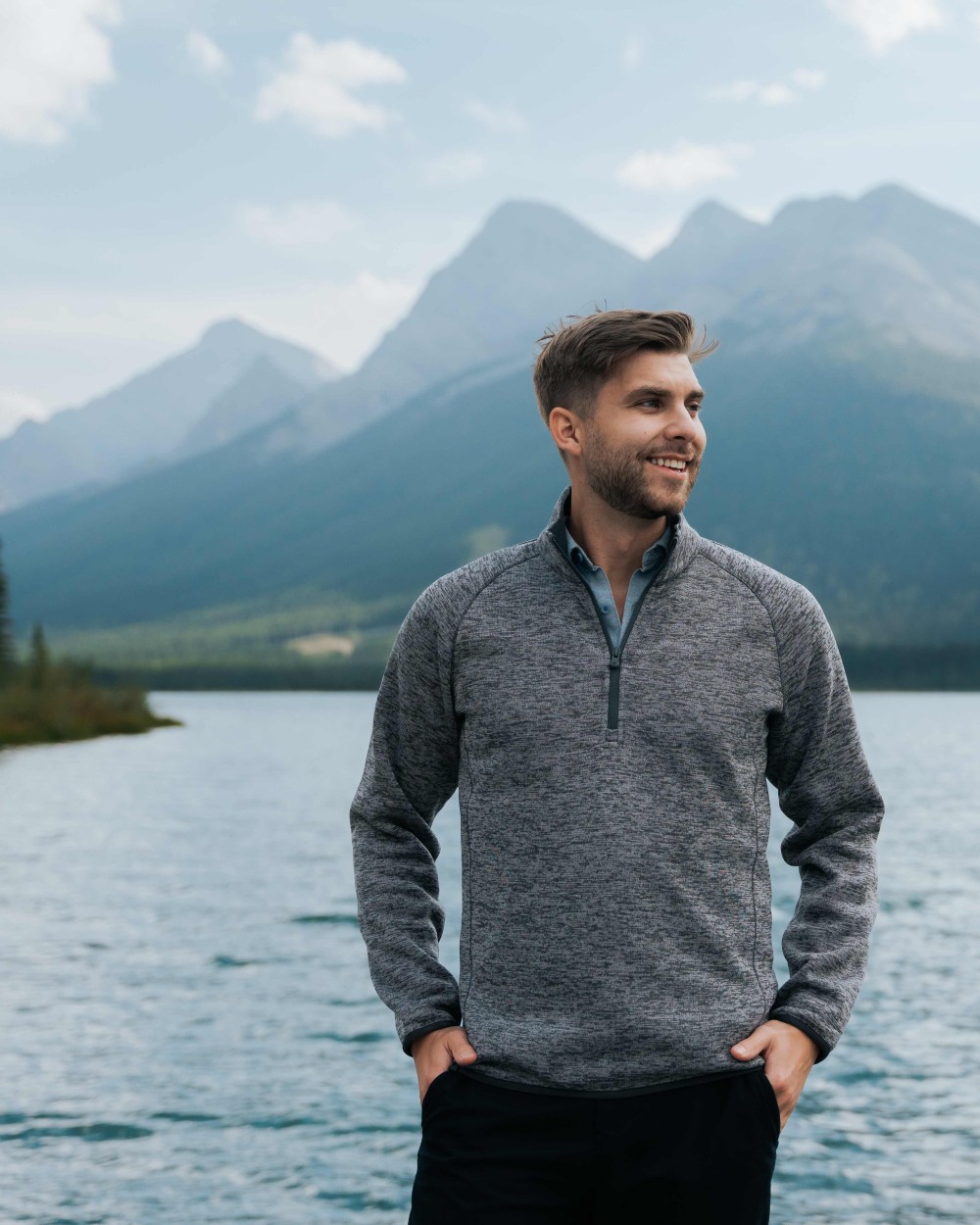 T-Shirts personnalisable STORMTECH Pull Yosemite ½-zip pour hommes