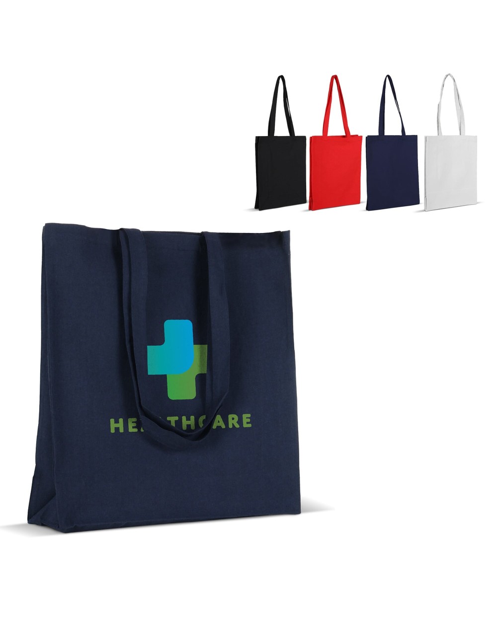4DO Umhängetasche Baumwoll-Canvas OEKO-TEX® 280g/m² 32x13x40cm Taschen personalisierbar