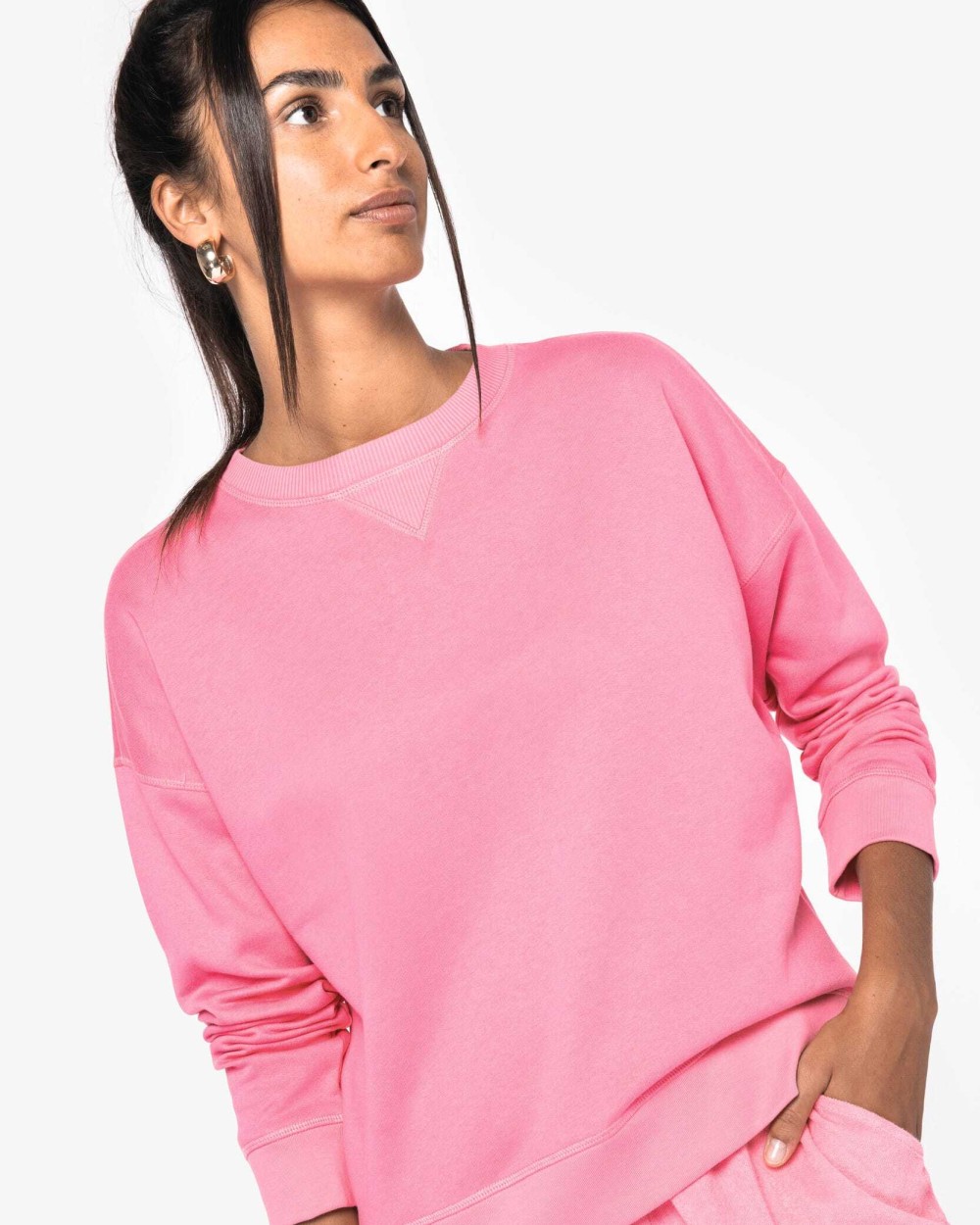 Sweaters & hoodies NATIVE SPIRIT Ecologische damessweater met afhangende mouwen voor bedrukking &amp; borduring