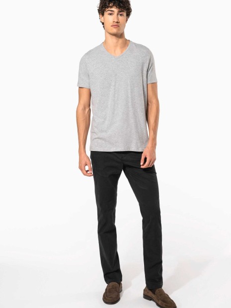 T-Shirts à personnaliser KARIBAN T-shirt manches courtes col V homme 