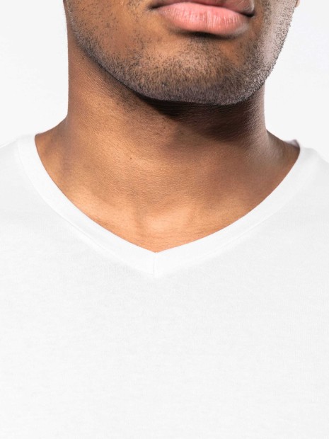 T-Shirts à personnaliser KARIBAN T-shirt manches courtes col V homme 