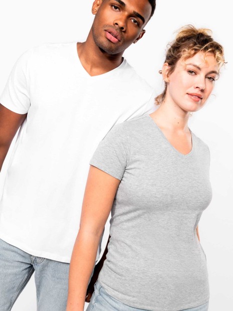 T-Shirts à personnaliser KARIBAN T-shirt manches courtes col V homme 