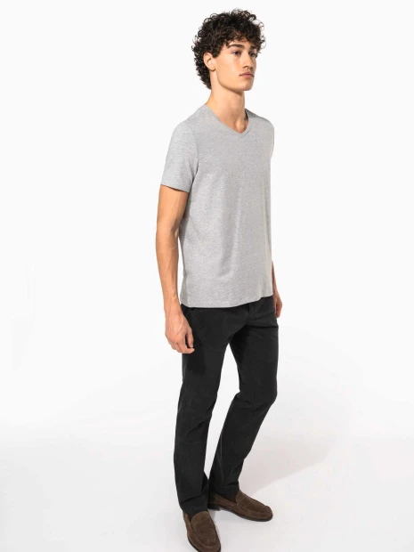 T-Shirts à personnaliser KARIBAN T-shirt manches courtes col V homme 