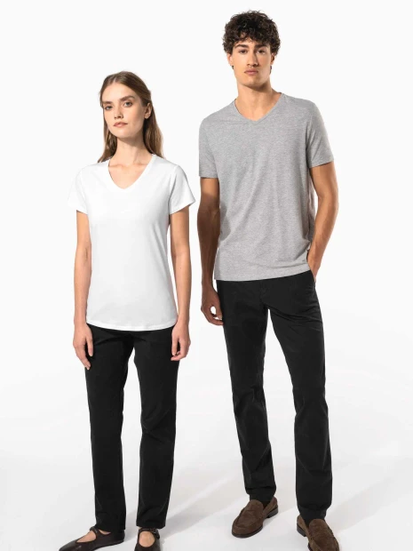 T-Shirts à personnaliser KARIBAN T-shirt manches courtes col V homme 