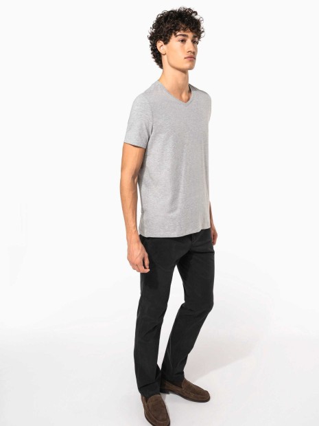 T-Shirts à personnaliser KARIBAN T-shirt manches courtes col V homme 