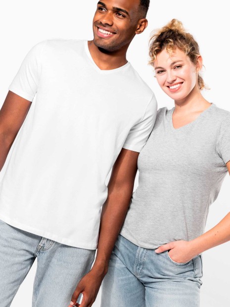 T-Shirts à personnaliser KARIBAN T-shirt manches courtes col V homme 