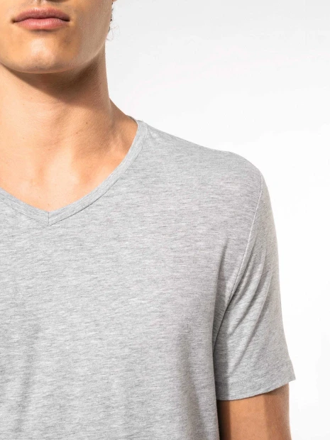 T-Shirts à personnaliser KARIBAN T-shirt manches courtes col V homme 