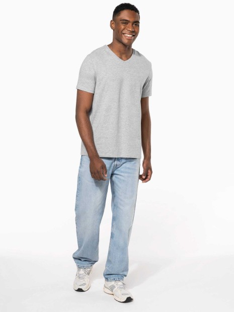 T-Shirts à personnaliser KARIBAN T-shirt manches courtes col V homme 