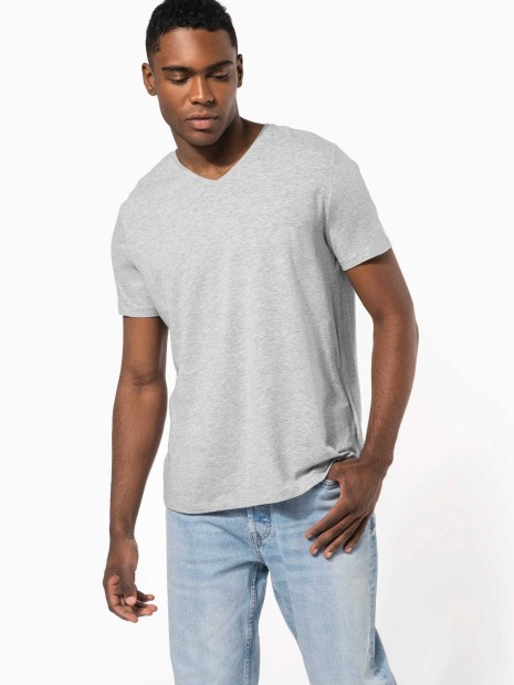 T-Shirts à personnaliser KARIBAN T-shirt manches courtes col V homme 