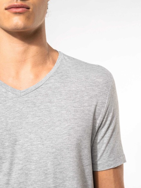 T-Shirts à personnaliser KARIBAN T-shirt manches courtes col V homme 