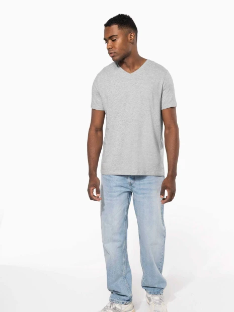 T-Shirts à personnaliser KARIBAN T-shirt manches courtes col V homme 