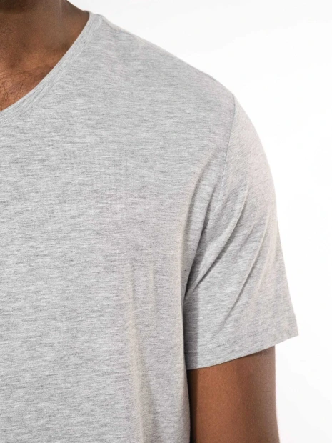T-Shirts à personnaliser KARIBAN T-shirt manches courtes col V homme 