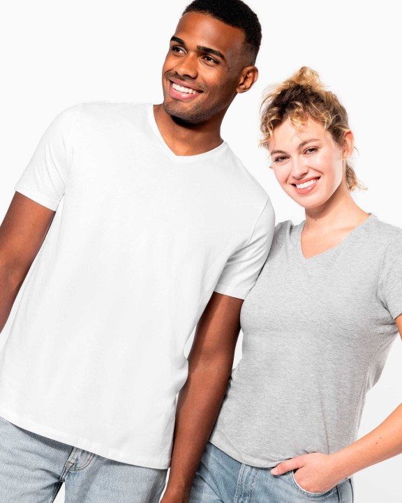 T-shirts KARIBAN T-shirt korte mouwen V-hals voor bedrukking &amp; borduring