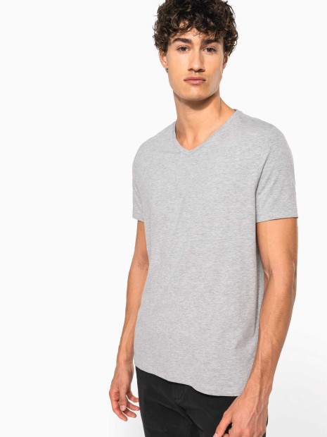 T-Shirts à personnaliser KARIBAN T-shirt manches courtes col V homme 